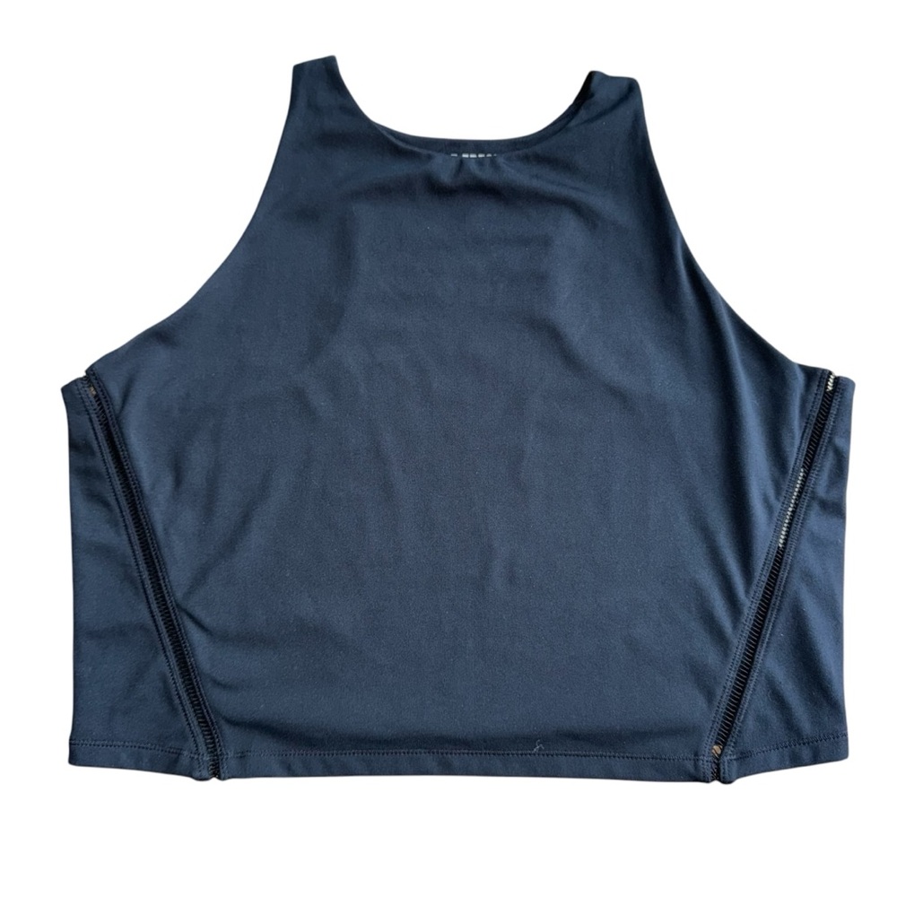 Joe Fresh Black Active Cropped Tank Top Women's Size XL